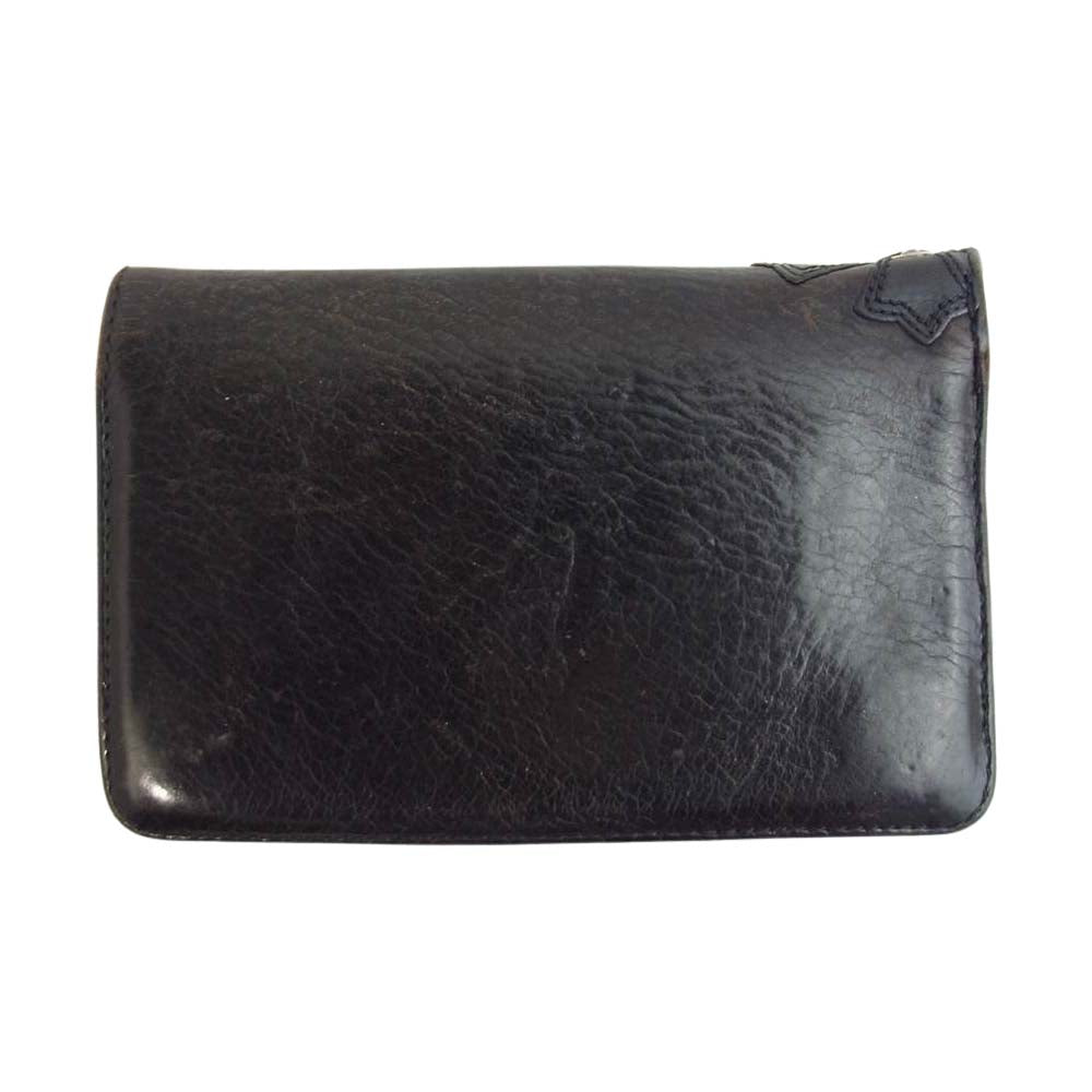 CHROME HEARTS クロムハーツ（原本無） 2ZIP WALLET 2ジップ ウォレット ブラック系【中古】