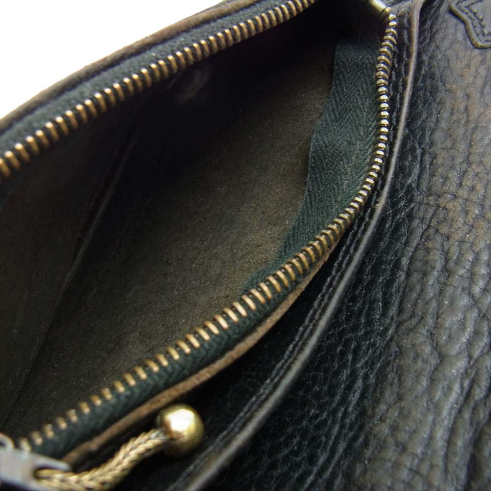 CHROME HEARTS クロムハーツ（原本無） 2ZIP WALLET 2ジップ ウォレット ブラック系【中古】
