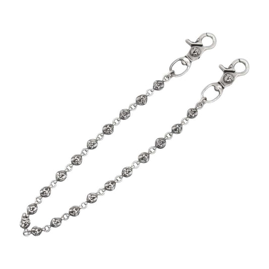 CHROME HEARTS クロムハーツ（原本無） 2クリップ ロング ケルティックボール ウォレットチェーン【中古】