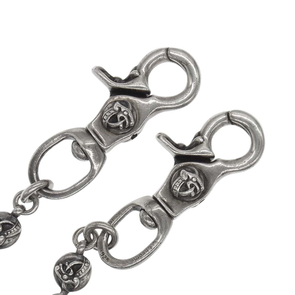 CHROME HEARTS クロムハーツ（原本無） 2クリップ ロング ケルティックボール ウォレットチェーン【中古】