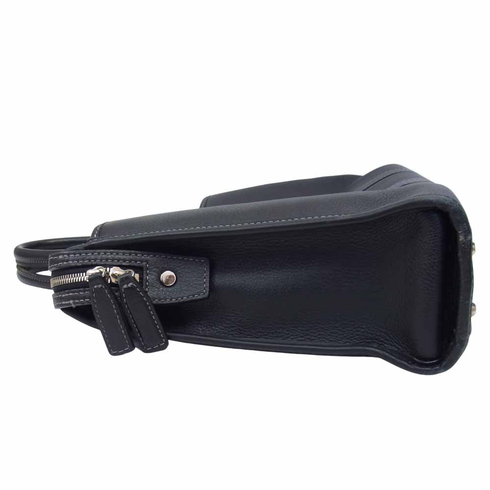 ツチヤカバン プロータ 防水 スタンダード レザー ブリーフケース ブラック系【中古】
