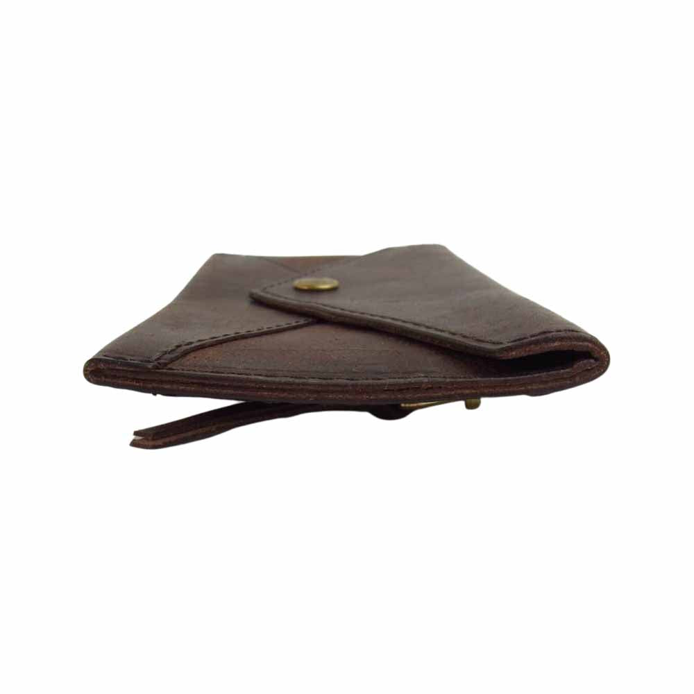 リュウ レザー ロング ウォレット ブラウン系【美品】【中古】