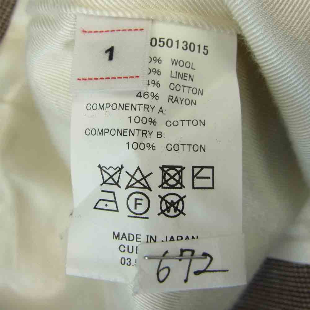 VISVIM ビズビム 20SS 0120105013015 SOLEBURY BLAZER CHECK ブレザー ブラウン系 1【中古】