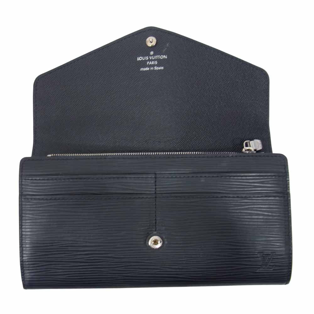 LOUIS VUITTON ルイ・ヴィトン M60582 エピ ポルトフォイユ サラ ブラック系【中古】