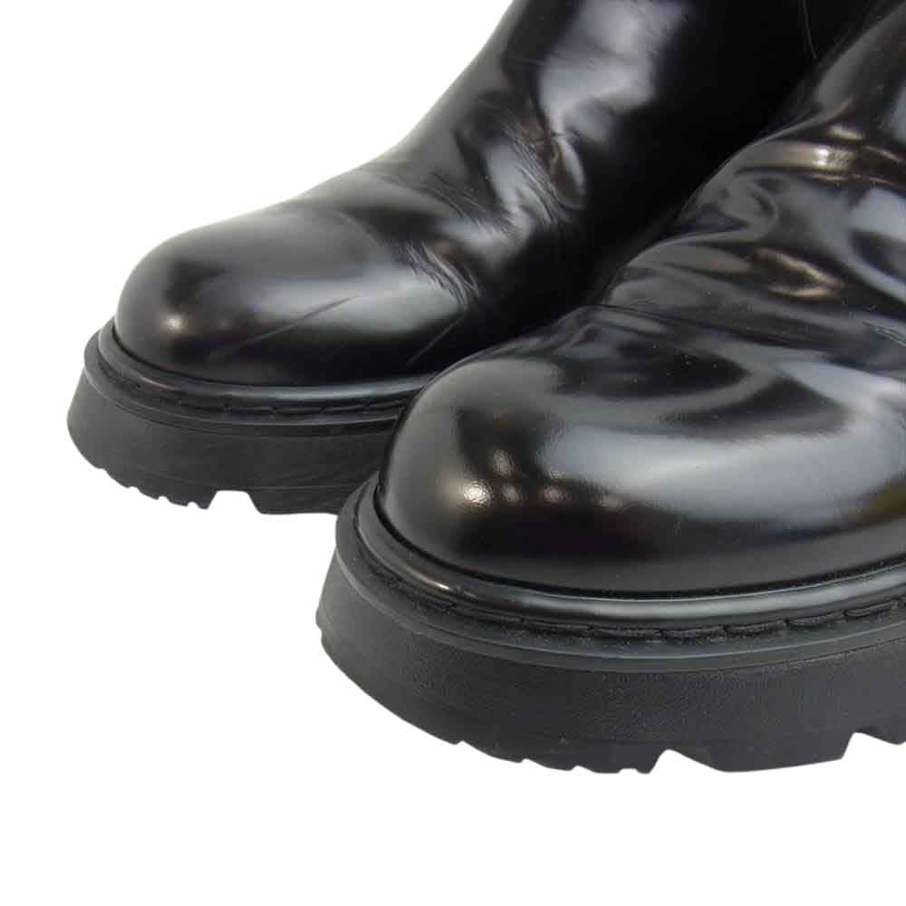 LOUIS VUITTON ルイ・ヴィトン 1A9FE9 LVボールド ライン モノグラム サイドゴア アンクルブーツ ブラック系 実寸約27cm【中古】