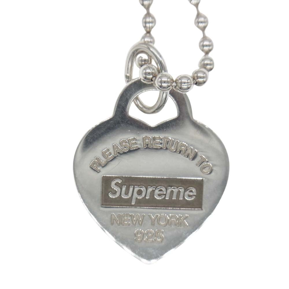 Supreme シュプリーム 21AW Tiffany & Co ティファニー Return to Tiffany Heart Tag Pendant ハート【中古】