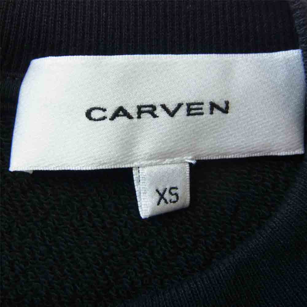 カルヴェン 国内正規品 ハート刺繍 半袖 ワンピース ブラック系 XS【中古】