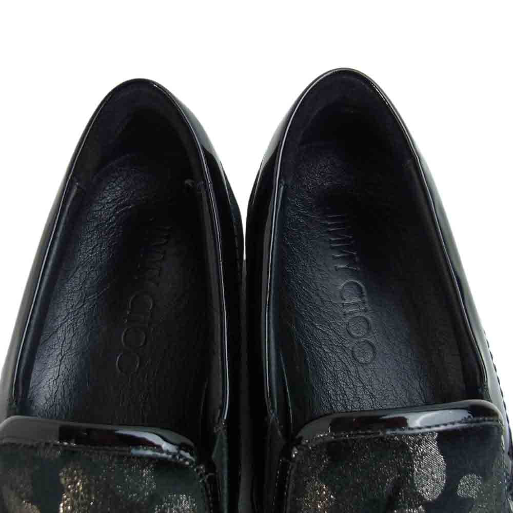 JIMMY CHOO ジミーチュウ パテント ベロア ラメ カモフラ JIMMY CHOO ジミーチュウ パテント ベロア ラメ カモフラ