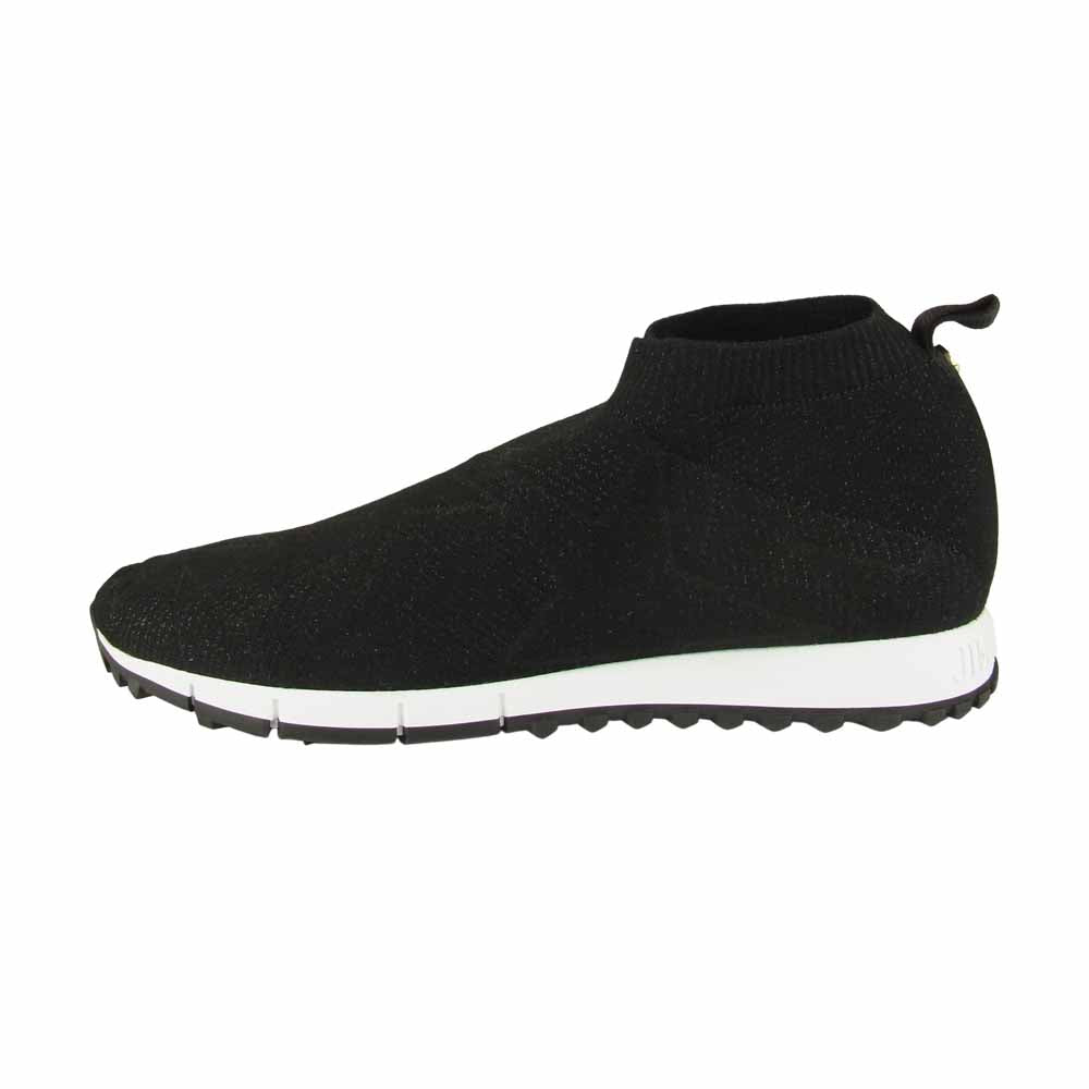 JIMMY CHOO ジミーチュウ NORWAY M ニット ソックス スニーカー ブラック系 43【極上美品】【中古】