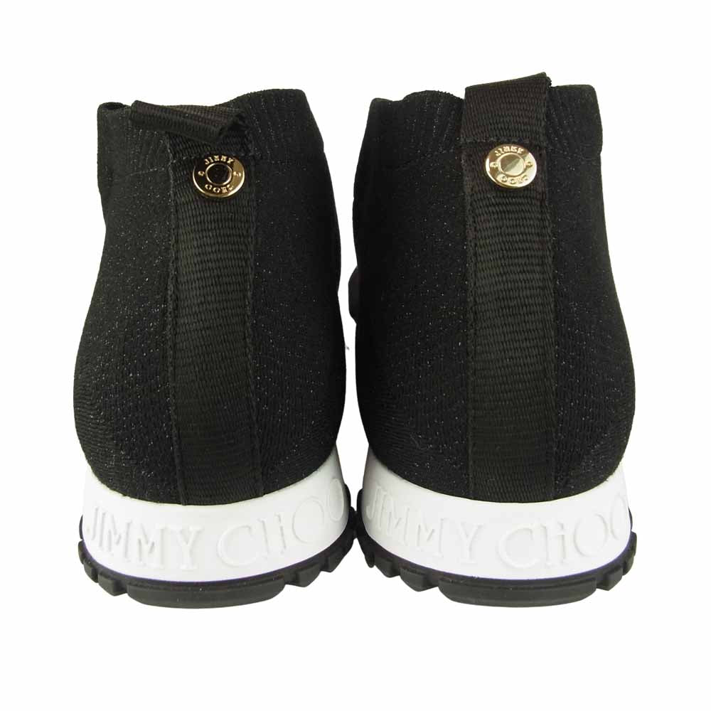 JIMMY CHOO ジミーチュウ NORWAY M ニット ソックス スニーカー ブラック系 43【極上美品】【中古】