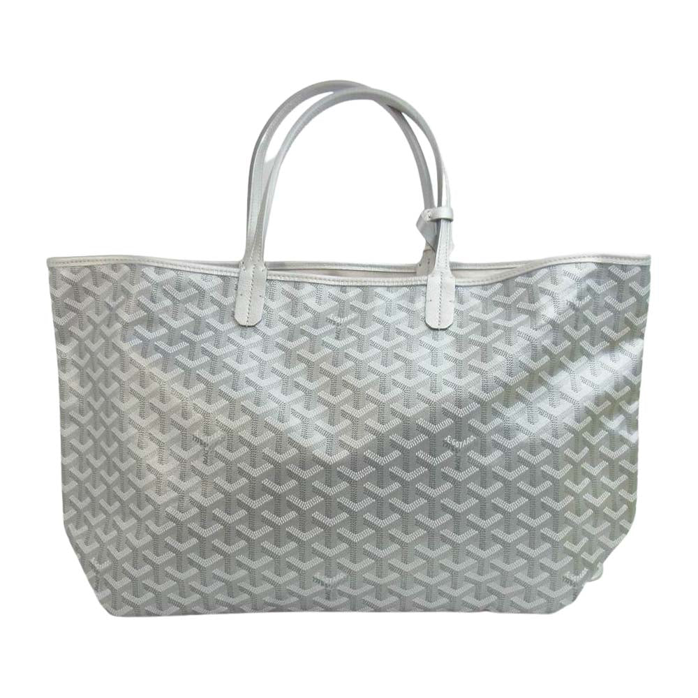 GOYARD ゴヤール 国内取扱店購入時証明書付属 SAC SAINT LOUIS PM ARGENT 2021年限定カラー サンルイ トートバッグ シルバー系【美品】【中古】