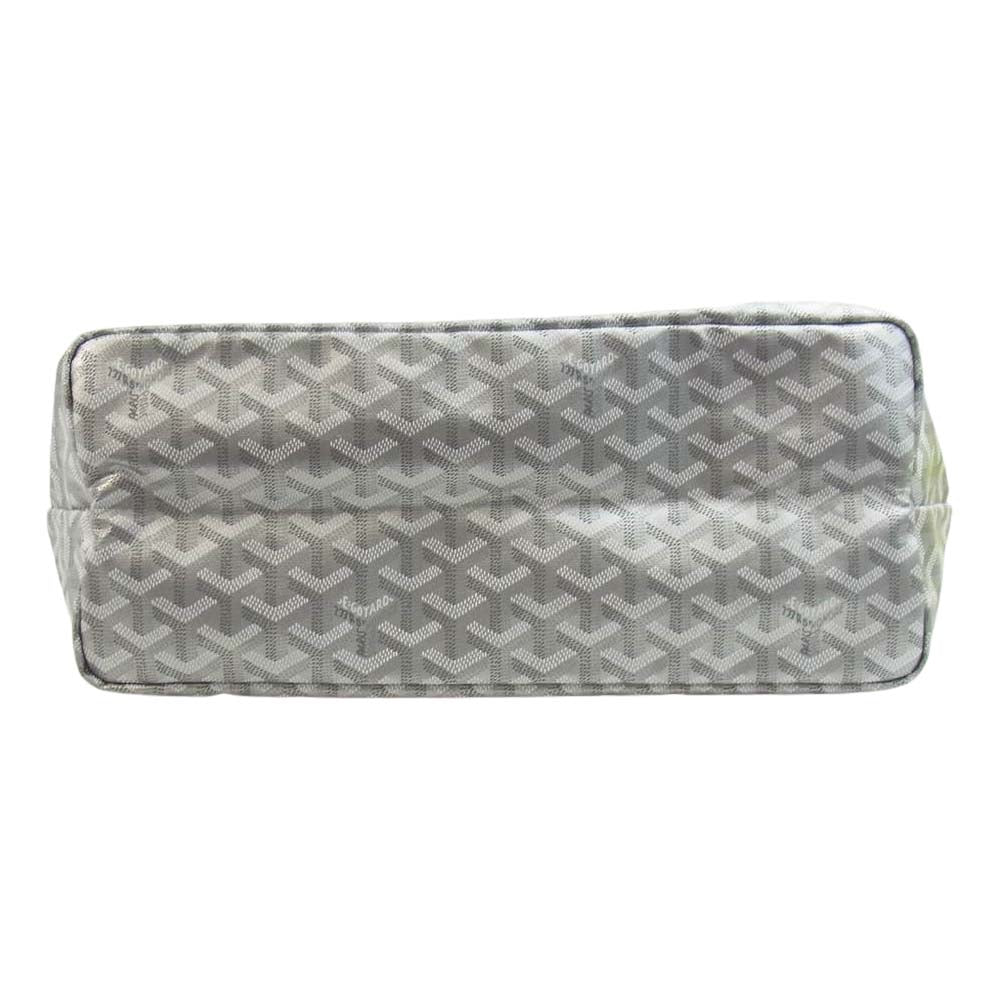 GOYARD ゴヤール 国内取扱店購入時証明書付属 SAC SAINT LOUIS PM ARGENT 2021年限定カラー サンルイ トートバッグ シルバー系【美品】【中古】