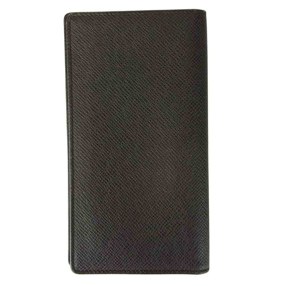 LOUIS VUITTON ルイ・ヴィトン M30501 タイガ ポルトフォイユ ブラザ 長財布 ブラック系【中古】