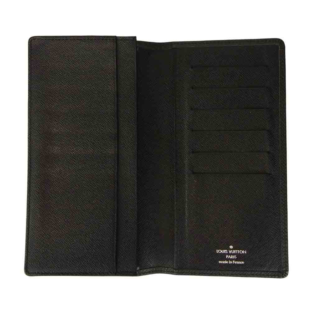 LOUIS VUITTON ルイ・ヴィトン M30501 タイガ ポルトフォイユ ブラザ 長財布 ブラック系【中古】
