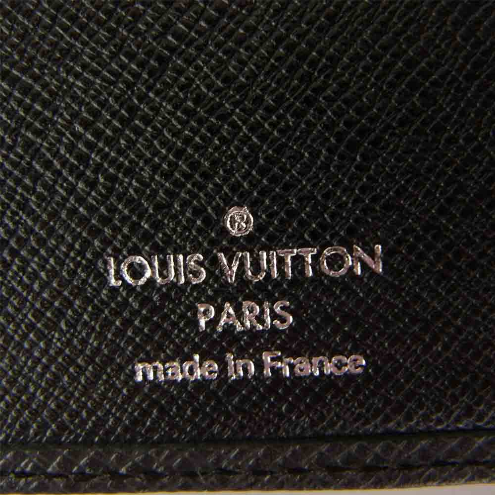 LOUIS VUITTON ルイ・ヴィトン M30501 タイガ ポルトフォイユ ブラザ 長財布 ブラック系【中古】
