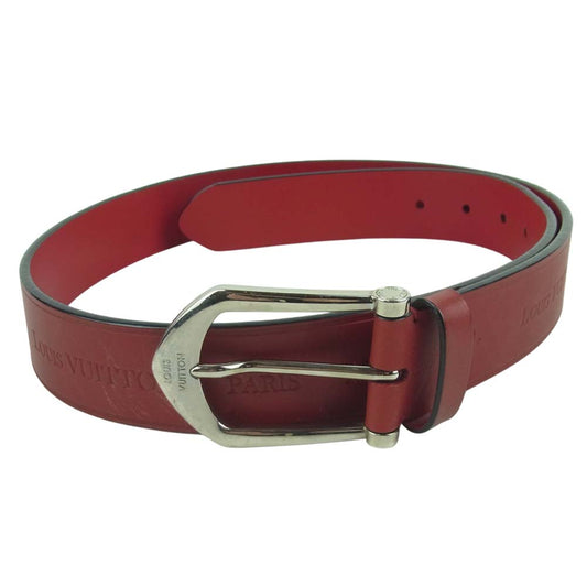 LOUIS VUITTON ルイ・ヴィトン M9561 レザー ベルト レッド系【中古】
