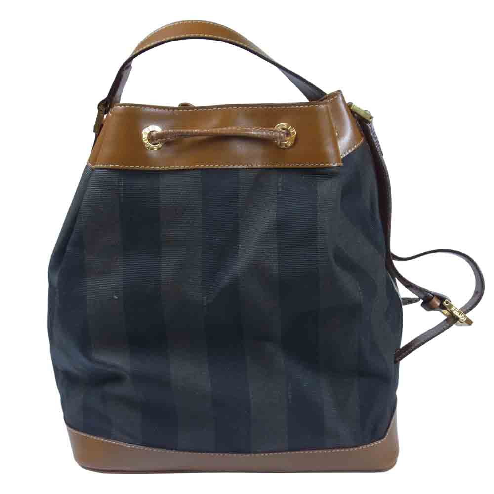 FENDI フェンディ オールド ぺカン ショルダー バッグ ブラウン系【中古】