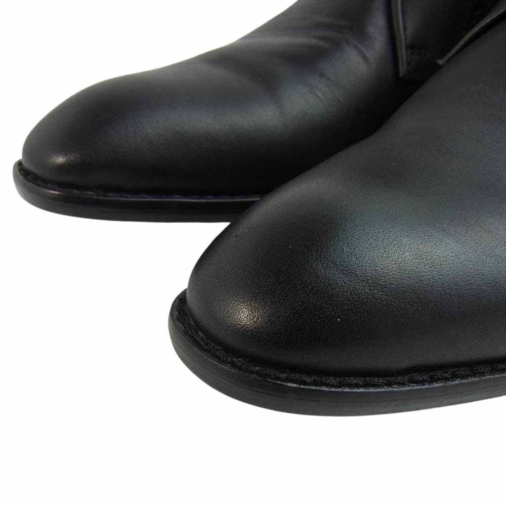 5351 プール オム 0280062006 クラシック レザー チャッカ ブーツ ブラック系 42【中古】