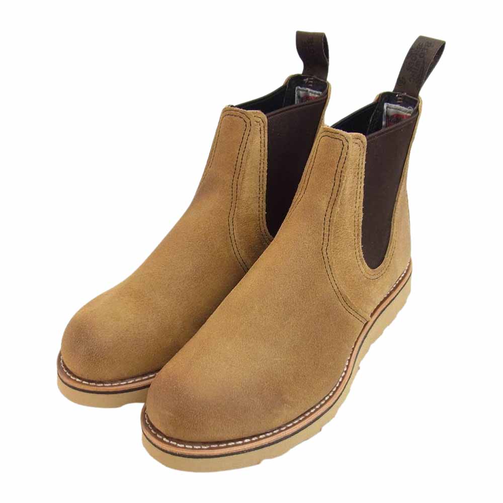 RED WING レッドウィング 3192 CLASSIC CHELSEA クラシック チェルシー サイドゴア ブーツ ライトブラウン系 25.5cm【極上美品】【中古】
