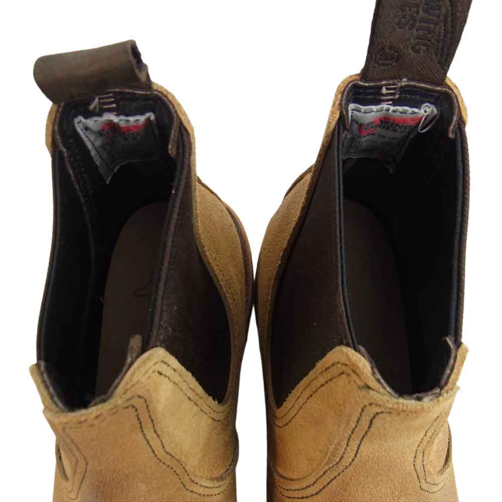 RED WING レッドウィング 3192 CLASSIC CHELSEA クラシック チェルシー サイドゴア ブーツ ライトブラウン系 25.5cm【極上美品】【中古】