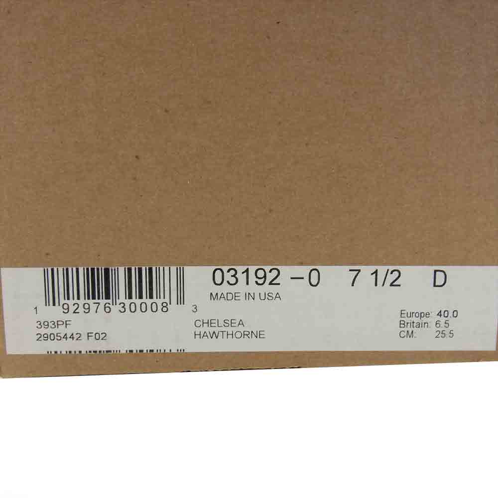 RED WING レッドウィング 3192 CLASSIC CHELSEA クラシック チェルシー サイドゴア ブーツ ライトブラウン系 25.5cm【極上美品】【中古】