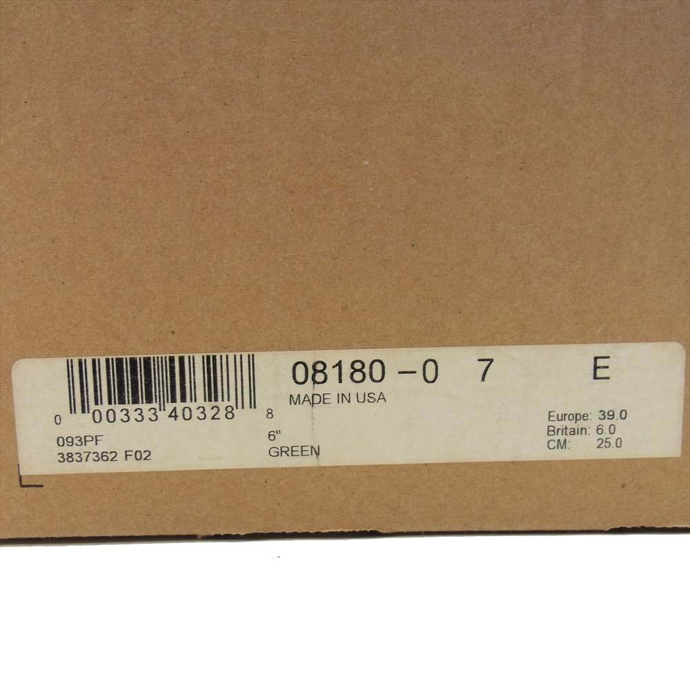 RED WING レッドウィング 8180 Irish Setter Sport Boot  アイリッシュ セッター ブーツ モスグリーン系 25.0ｃｍ【極上美品】【中古】
