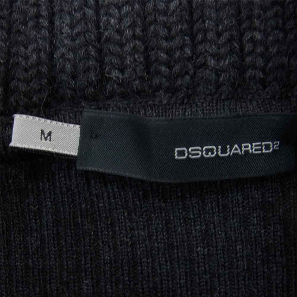 DSQUARED2 ディースクエアード 国内正規品 レイヤード タートルネック  グレー系 M【中古】