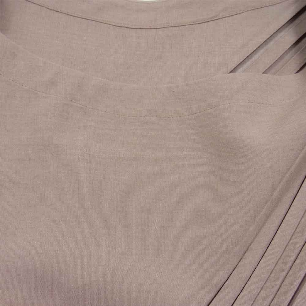 ISSEY MIYAKE イッセイミヤケ IM13FJ166 SLANT PLEATS スクエア パターン プリーツ カットソー ブラウン系 2【極上美品】【中古】