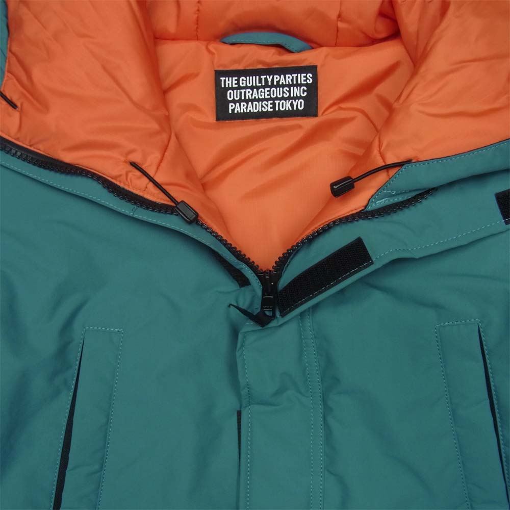 WACKO MARIA ワコマリア PRIMALOFT 中綿 ジャケット マウンテン パーカー 日本製 ブルー系 M【中古】