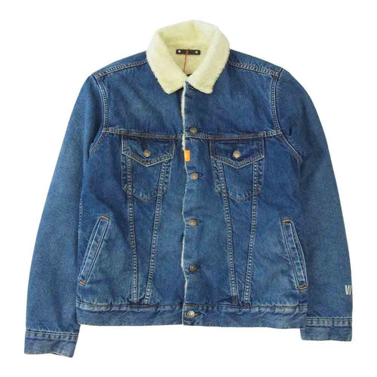WIND AND SEA ウィンダンシー 20AW 20MND-WAS001 × MINE DENIM Denim Boa GJKT ×マインデニム デニムジャケット ブルゾン 裏ボア インディゴブルー系 3【新古品】【未使用】【中古】