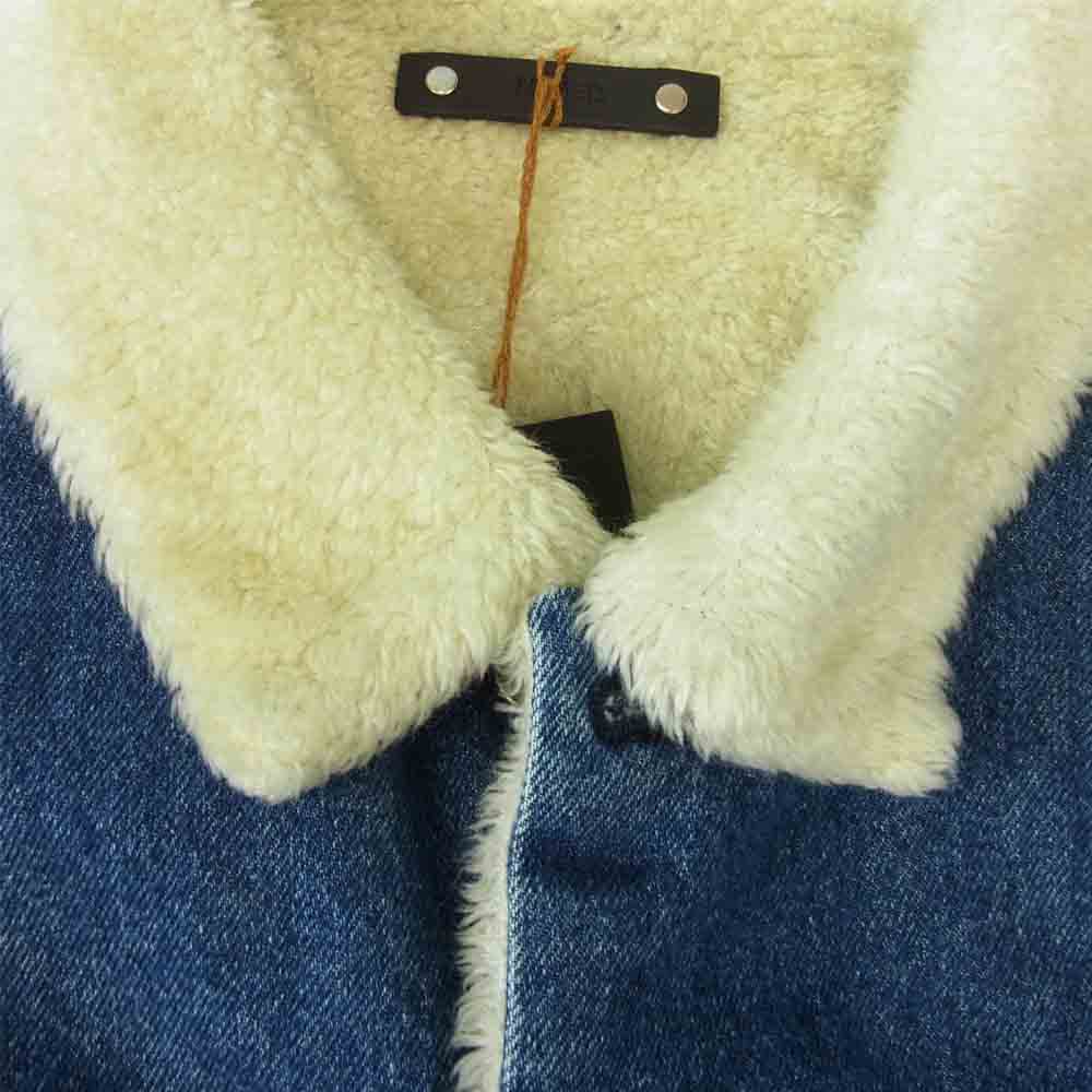 WIND AND SEA ウィンダンシー 20AW 20MND-WAS001 × MINE DENIM Denim Boa GJKT ×マインデニム デニムジャケット ブルゾン 裏ボア インディゴブルー系 3【新古品】【未使用】【中古】