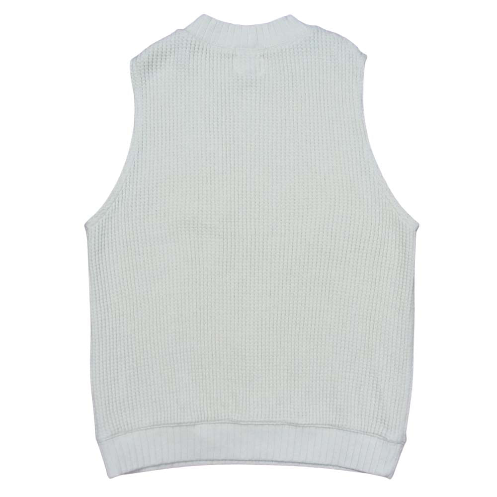 ジャックマン ワッフル サーマル ベスト 日本製 ホワイト系 XS【中古】