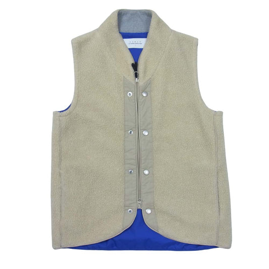 CURLY カーリー 2w Sheep Pile Vest フリース ベスト ベージュ系 1【中古】