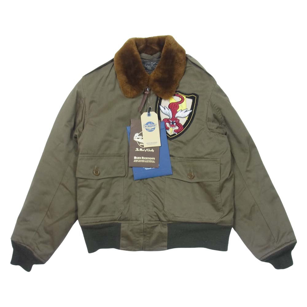 Buzz Rickson's バズリクソンズ BR11084 B-10 フライト ジャケット カーキ系 36【中古】