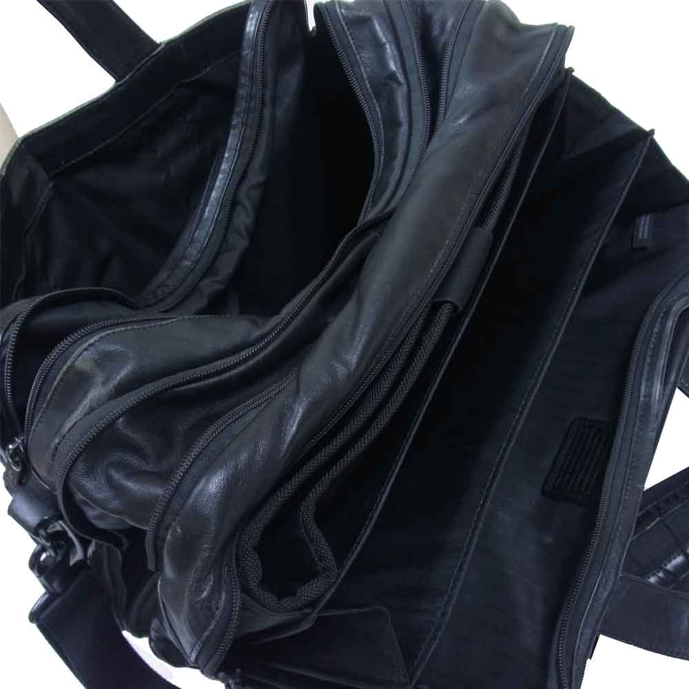 TUMI トゥミ 96141DH ALPHA Expandable Organizer Computer Brief アルファ エクスパンダブル オーガナイザー コンピューター 2WAY ショルダー ブリーフケース ブラック系【中古】