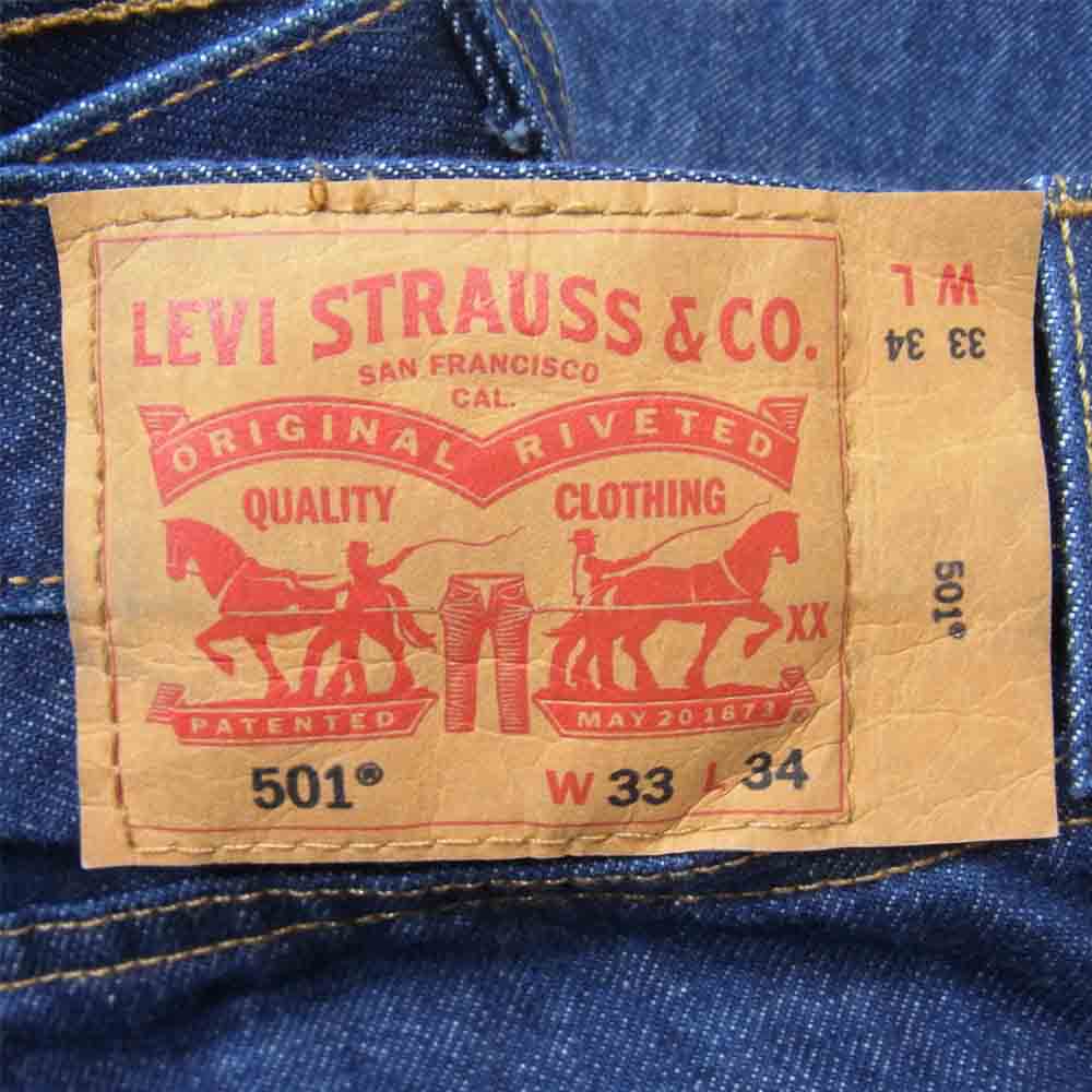 Levi's リーバイス 00501-0000 501 デニムパンツ インディゴブルー系 33【中古】