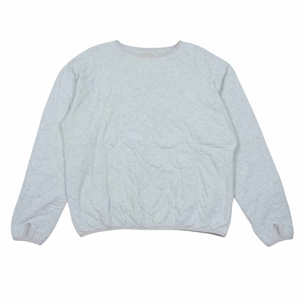 PHIGVEL フィグベル PMAE-CL01 QUILTING TOP キルティング クルーネック トップ ライトグレー系 3【中古】