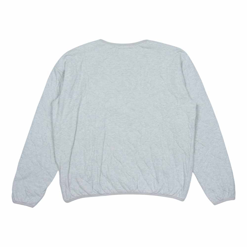 PHIGVEL フィグベル PMAE-CL01 QUILTING TOP キルティング クルーネック トップ ライトグレー系 3【中古】