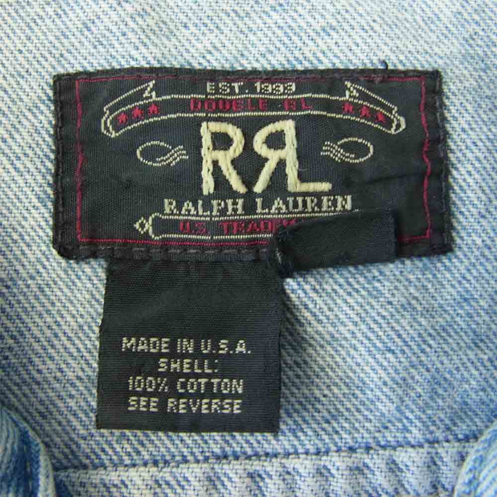 RRL ダブルアールエル C-TK1247 90s USA製 三ツ星タグ 101-Jタイプ デニム ジャケット インディゴブルー系 S【中古】