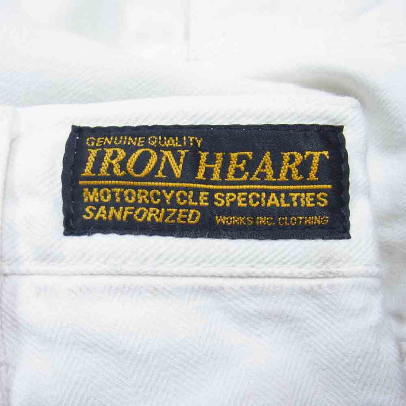 IRON HEART アイアンハート 5ポケット カーゴ パンツ 日本製 ホワイト系 31【中古】