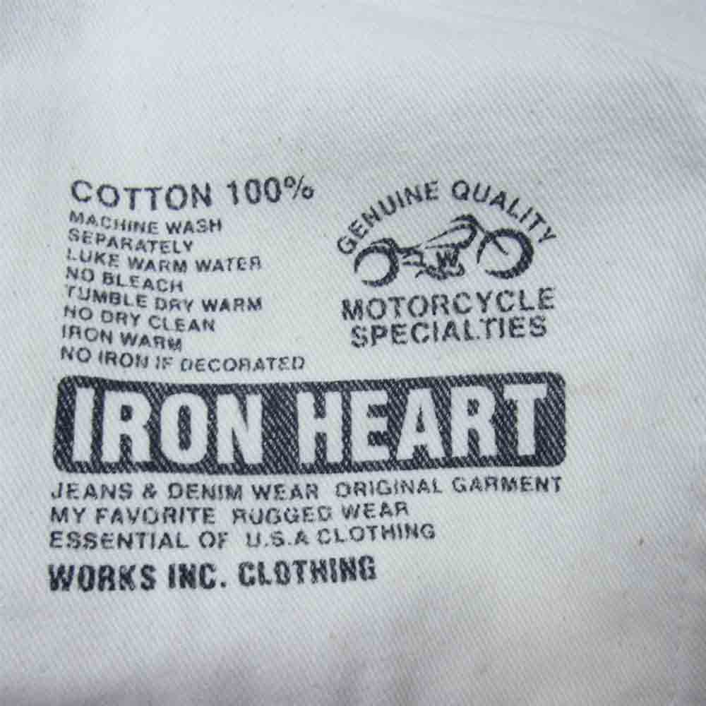 IRON HEART アイアンハート 5ポケット カーゴ パンツ 日本製 ホワイト系 31【中古】