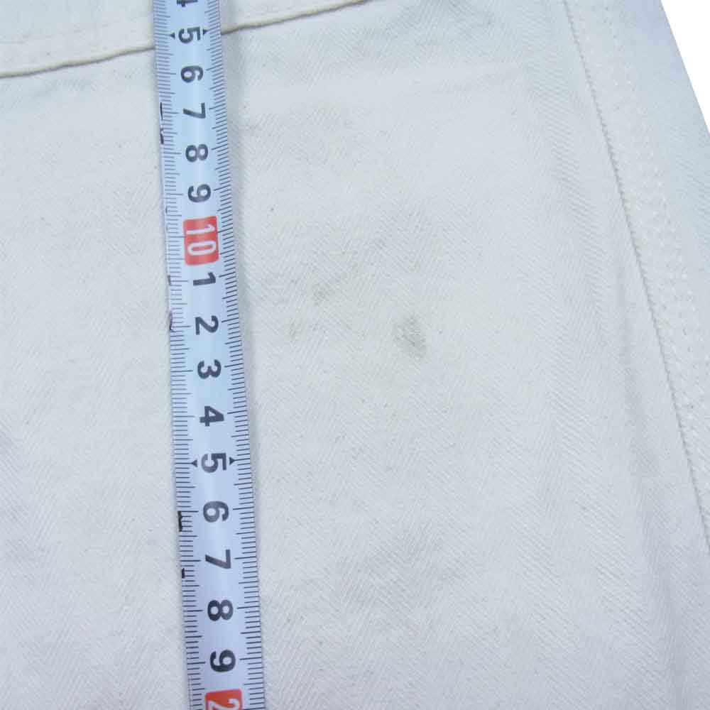 IRON HEART アイアンハート 5ポケット カーゴ パンツ 日本製 ホワイト系 31【中古】