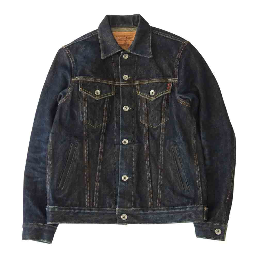 IRON HEART アイアンハート 526PJ 526PJ 21oz セルビッチ デニム サイドポケットトラッカージャケット インディゴブルー系 38【中古】