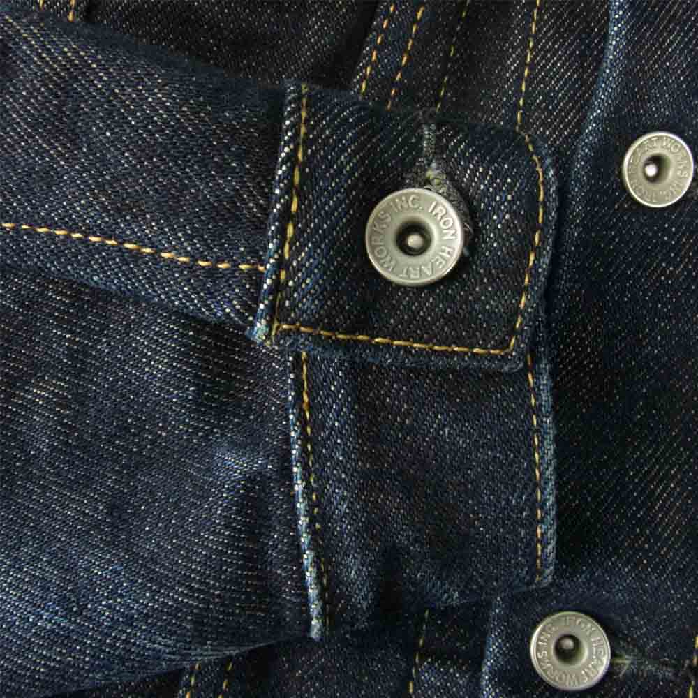 IRON HEART アイアンハート 526PJ 526PJ 21oz セルビッチ デニム サイドポケットトラッカージャケット インディゴブルー系 38【中古】