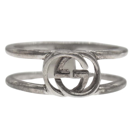 GUCCI グッチ インターロッキング オープンバンドG リング ピンクゴールド系【中古】