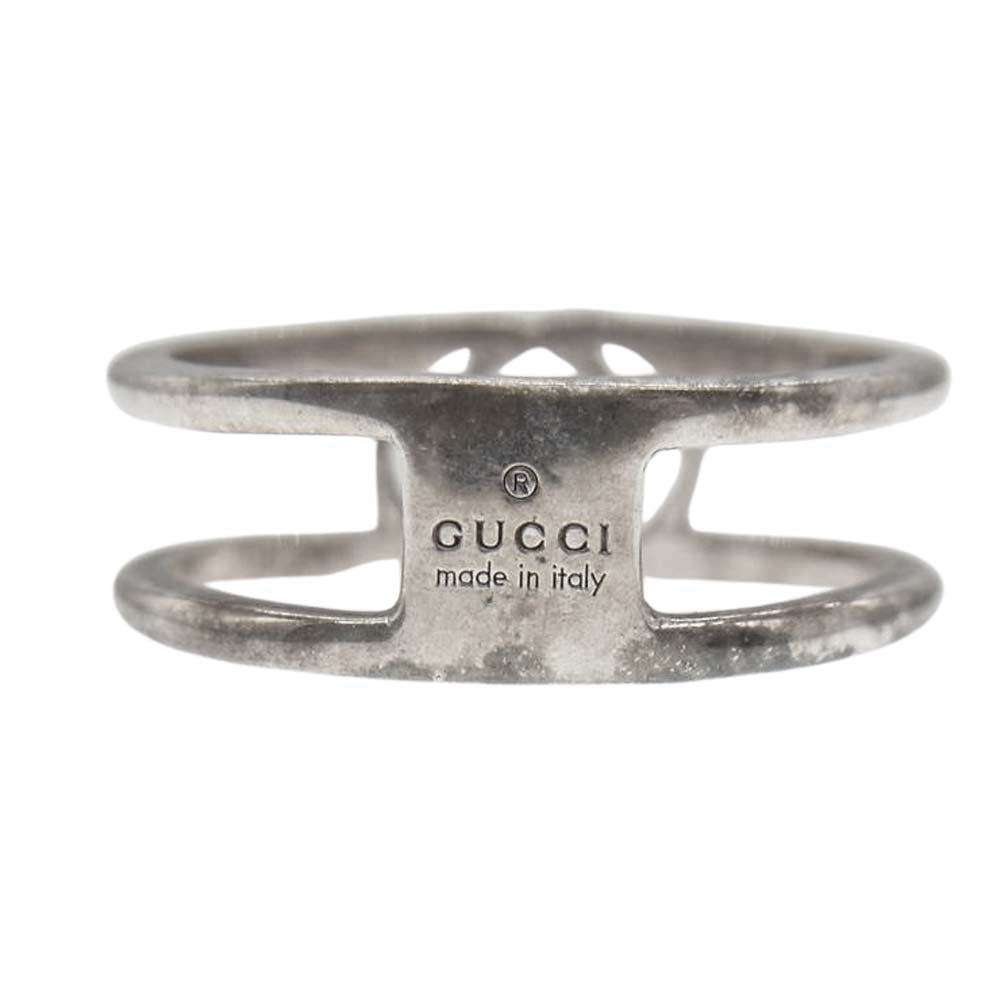 GUCCI グッチ インターロッキング オープンバンドG リング ピンクゴールド系【中古】