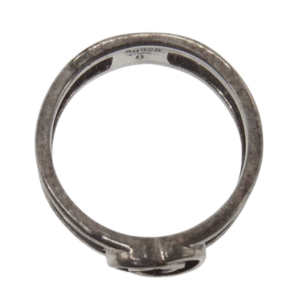 GUCCI グッチ インターロッキング オープンバンドG リング ピンクゴールド系【中古】
