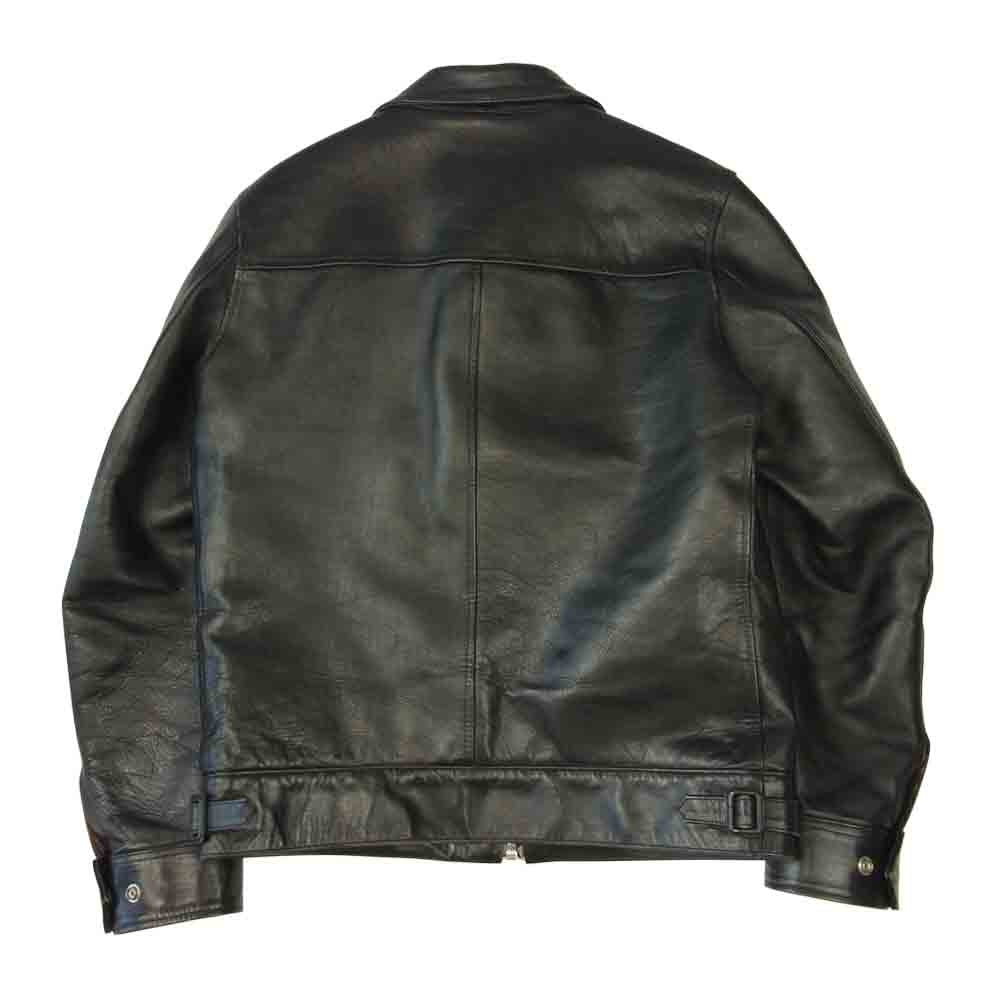 ドライボーンズ ホースハイド 馬革 シングル ライダース ジャケット ブラック系 M【中古】