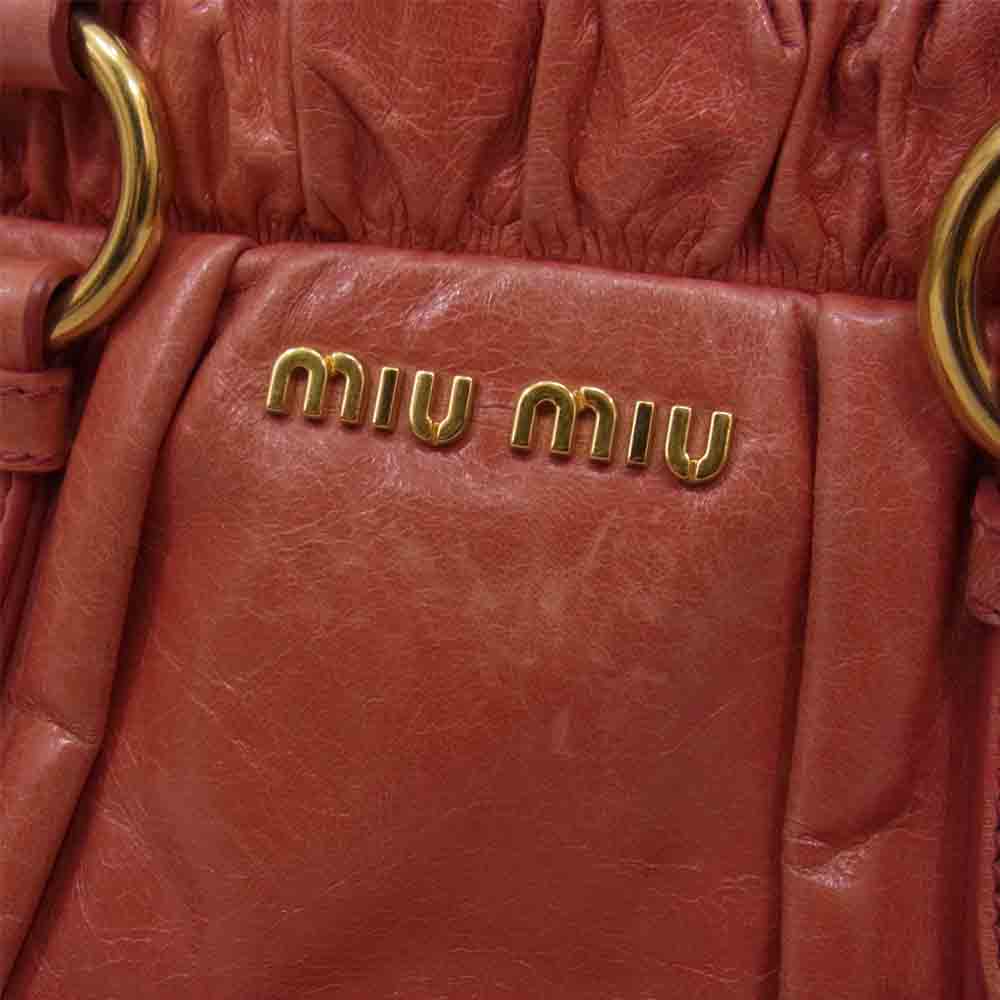 MIUMIU ミュウミュウ 2way ショルダー バッグ ピンク系【中古】