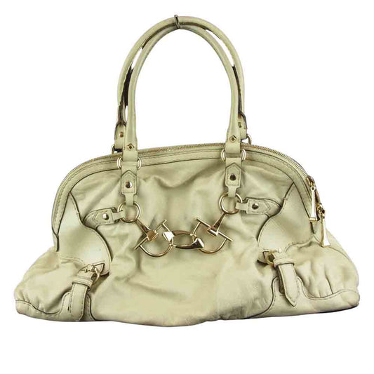 GUCCI グッチ 189890 ホースビット ハンドバッグ ホワイト系【中古】